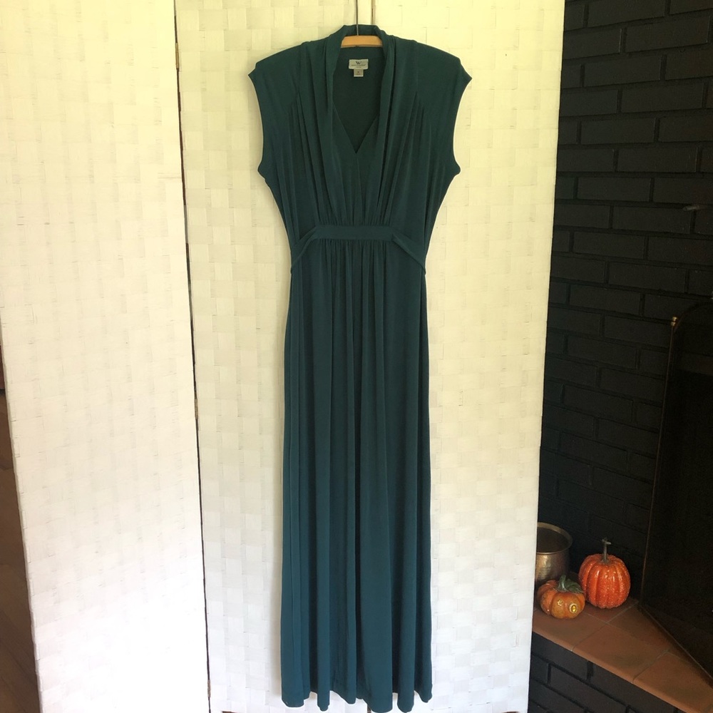Teal maxi dress